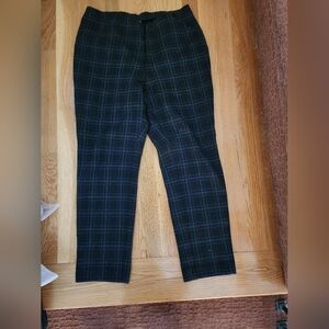 DD - J. Jill Womens Dark Plaid Dress Pants
